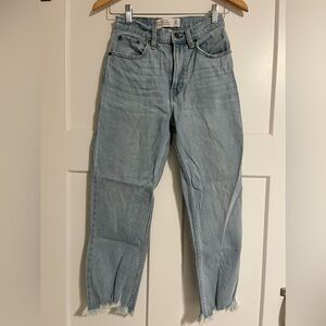 Abercrombie Ankle Straight Ultra High Rise Jeans